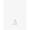 Astrid & Miyu Illusion Clicker Sterling Silver And Zirconia Hoop Earring In Silver
