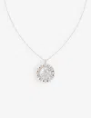 Astrid & Miyu Leo Bold Zodiac Plated Recycled 925 Sterling-silver Necklace In Silver