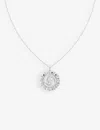 Astrid & Miyu Pisces Bold Zodiac Plated Recycled 925 Sterling-silver Necklace In Silver