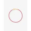 Astrid & Miyu Womens Tennis Chain 18ct Yellow Gold-plated Brass Bracelet 18ctgoldplatedsilver