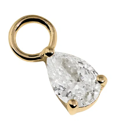 Astrid & Miyu Yellow Gold And Diamond April Birthstone Charm