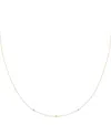Astrid & Miyu Yellow Gold And Emerald Charm Necklace