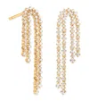 Astrid & Miyu Yellow Gold-plated Silver And Crystal Scatter Drop Earrings In Gold