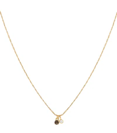 Astrid & Miyu Yellow Gold-plated Charm Necklace