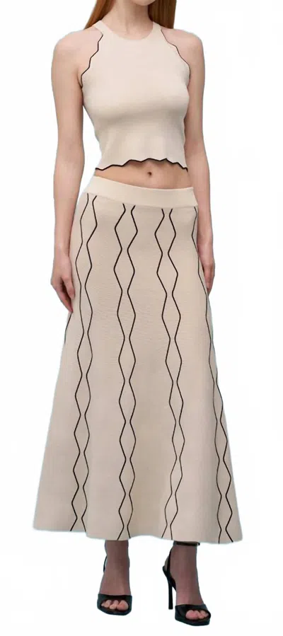 Astrid Azzura Skirt In Sand In Brown