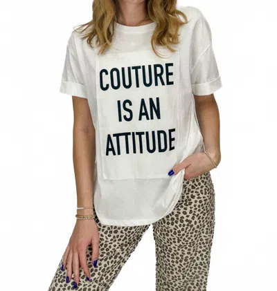 Astrid Couture Attitude Graphic Tee In White