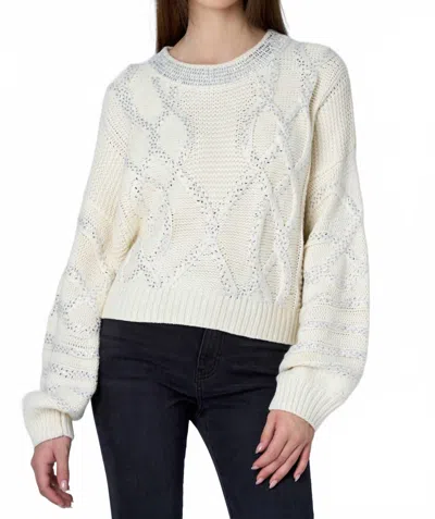 Astrid Geometric Sweater In Beige In Neutral