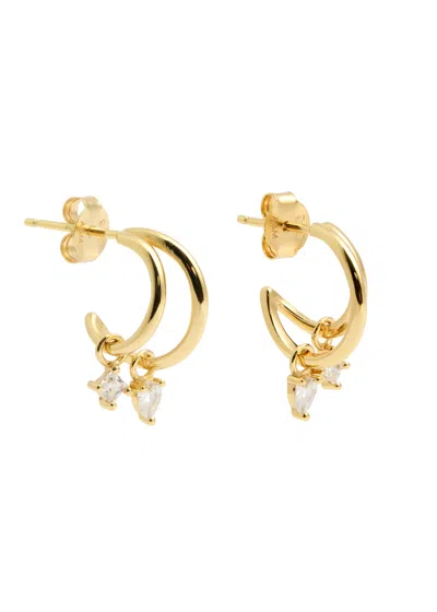 Astrid & Miyu Celestial 18kt Gold-plated Hoop Earrings