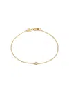Astrid & Miyu Essential Crystal Charm 18kt Gold-plated Bracelet In Gold
