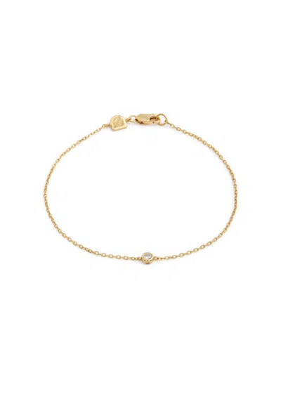 Astrid & Miyu Essential Crystal Charm 18kt Gold-plated Bracelet