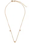 Astrid & Miyu Heart Charm 18kt Gold-plated Necklace In Gold