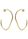 Astrid & Miyu Infinite 18kt Gold-plated Hoop Earrings In Gold