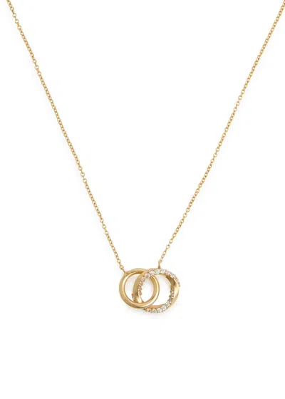 Astrid & Miyu Orbit Crystal 18kt Gold-plated Necklace