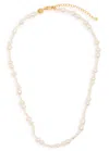 Astrid & Miyu Serenity Pearl-beaded 18kt Gold-plated Necklace