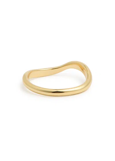Astrid & Miyu Wave 18kt Gold-plated Ring