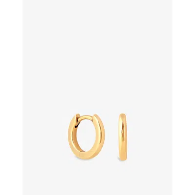 Astrid & Miyu Essential 18ct Yellow Gold-plated Recycled Sterling-silver Huggie Earrings