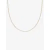Astrid & Miyu Tennis 18ct Yellow Gold-plated Recycled-sterling Silver And Cubic Zirconia Necklace In Gold