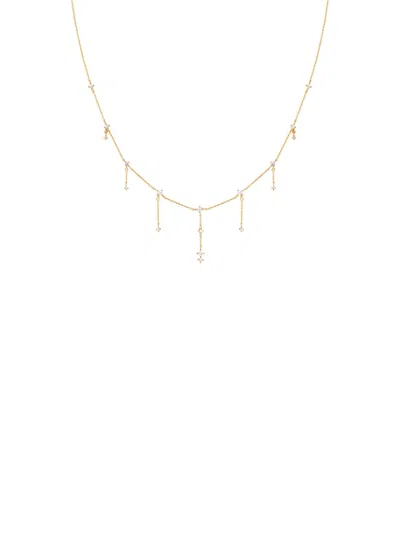 Astrid & Miyu Charm Drop Necklace In Gold
