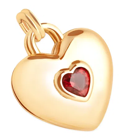 Astrid & Miyu Gold-plated Silver Double Heart Charm