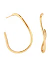 Astrid & Miyu Gold-plated Silver Infinite Hoop Earrings In Gold