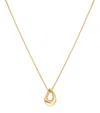 ASTRID & MIYU GOLD-PLATED SILVER MOLTEN NECKLACE