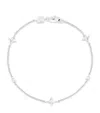 Astrid & Miyu Rhodium-plated Cosmic Star Bracelet In Silver