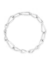 Astrid & Miyu Rhodium-plated Infinite Chain Bracelet In Silver