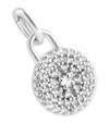 Astrid & Miyu Rhodium-plated Star Talisman Charm In Silver