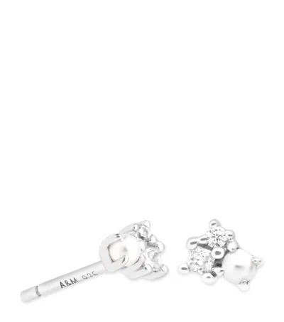 Astrid & Miyu Sterling Silver Embellished Stud Earrings