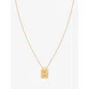 Astrid & Miyu Womens Butterfly Rhodium Plated Sterling-silver And Cubic Zirconia Necklace 18ctgoldplatedsilver