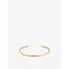 Astrid & Miyu Womens 18ctgoldplatedsilver Cosmic Star 18ct Yellow Gold-plated Recycled Sterling-silver And Cubic Z