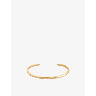 Astrid & Miyu Womens 18ctgoldplatedsilver Cosmic Star 18ct Yellow Gold-plated Recycled Sterling-silver And Cubic Z