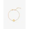 Astrid & Miyu Womens Scorpio Zodiac 18ct Yellow Gold-plated Sterling-silver And Cubic Zirconia Pendant Bracelet In Gold
