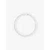 Astrid & Miyu Womens Tennis Rhodium-plated Sterling-silver And Cubic Zirconia Bracelet In Silver