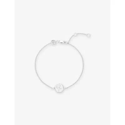 Astrid & Miyu Womens Zodiac Virgo Rhodium-plated Sterling-silver And Cubic Zirconia Pendant Bracelet