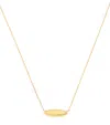 Astrid & Miyu Yellow Gold Plain Pendant Necklace In Gold