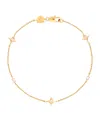 ASTRID & MIYU YELLOW GOLD-PLATED COSMIC STAR BRACELET