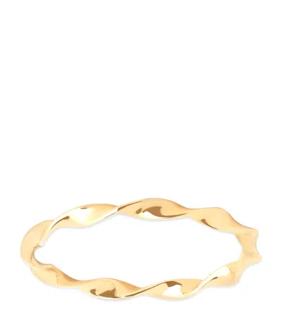 Astrid & Miyu Yellow Gold Twist Ring