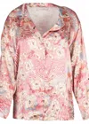 Astrid Women's Button Down Blouse In Pink Dodo In Multi