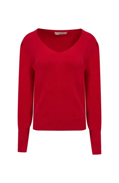 Astrid Women's Candy Apple Sweater In Red