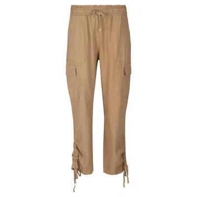 Astrid Women's Cargo Pants In Brown