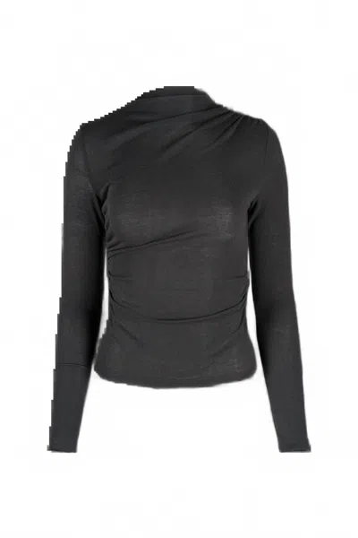 Astrid Women's Luna Asymmetrical Top In Black