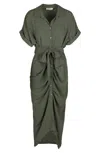 Astrid Women's Tour Dress In Army In Green