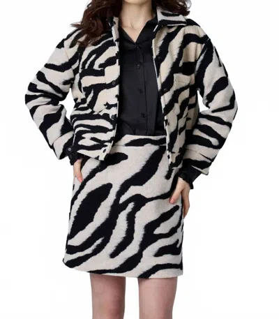 Astrid Women's Violet Skirt In Cream Black