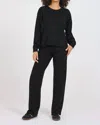 Astrologie Brushed Cozy High Low Top In Midnight In Multi