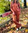 Astrologie Wide Leg Pant In Nutmeg In Brown