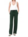 Astrologie Wide Leg Rib Pant In Hunter Green In Green