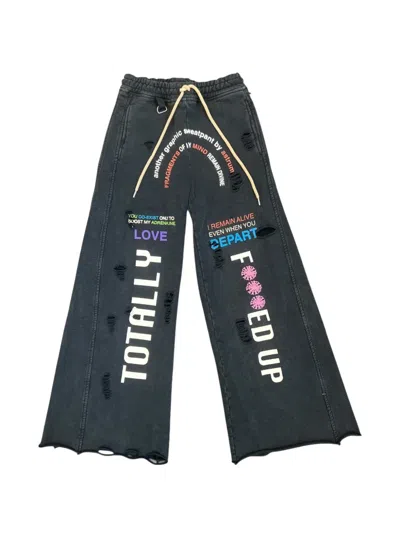 Astrum Distressed Sweatpants In Black