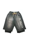 Astrum Double-layer Logo-print Shorts In Multi