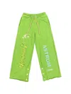 Astrum Question 7 Press-stud Sweatpants In Green